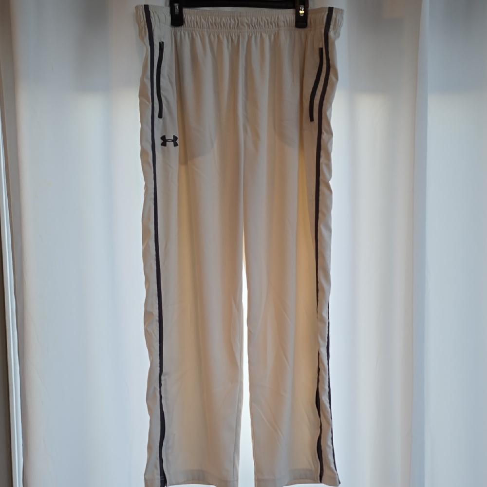 Under Armour White Pants with Gray Accents